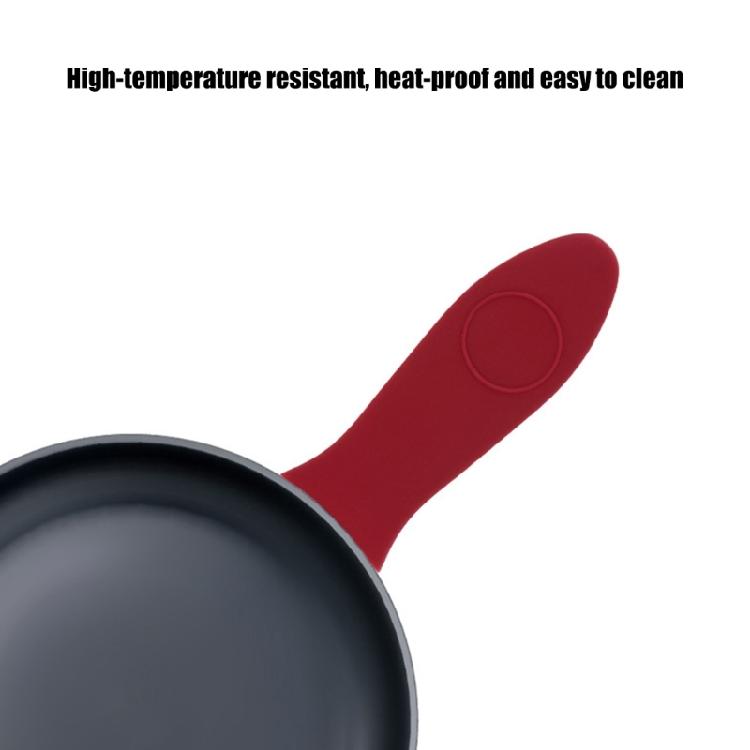 2 Piece Universals Silicone Pot Hot Handle Covers Heat Resistant Kitchen Gadgets Nonslip Handle Sleeve Easy Maintenance