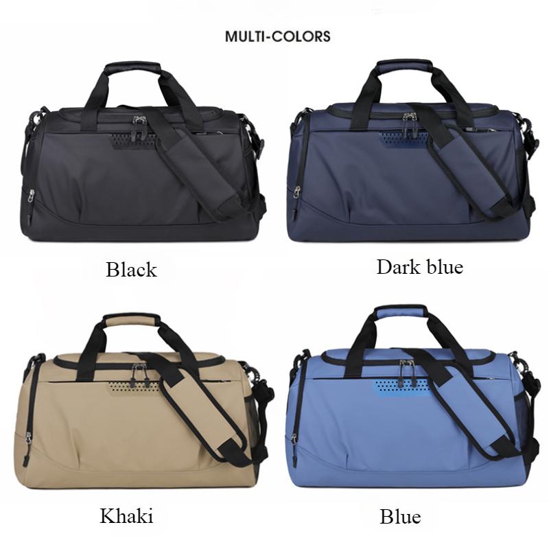High Quality Oxford Anti-scratch Wear-resistant Travel Bags Simple Solid Color Sports Yoga Fitness Bag Large Capacity Outdoor Oblique Span Touring Bag