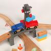 59pcs Hand Push Toy Track Set Small Train Track Children's Train Game Toy Car Compatible with Wooden Track Children New Toy PD23