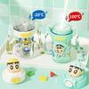 X&W Crayon Shin-Chan Water Cups Cartoon Straw Cup with Pop-up Doll Lid  Leak-proof Plastic Water Bottle Ooutdoor Sports Kettle