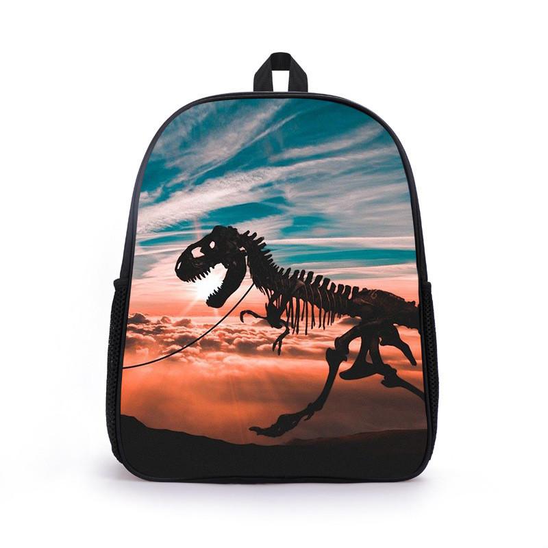 Dinosaur Animal Print Design Kids Lightweight Backpack For School Travel