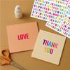 5Pcsset 0.5 Inch Functional Planner Stickers Vinyl Waterproof Black White Colorful Diy Letter Sticker For Cup Laptop Price Tag