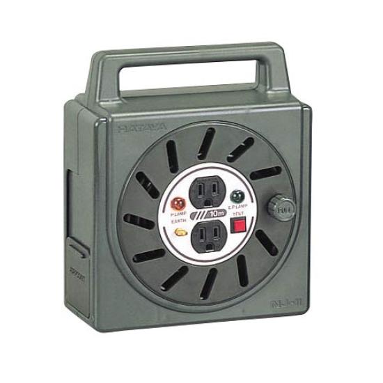 

HATAYA Шнур 10м 2 Пілот для Дому та Фабрики Легкий Режим NJ-II NJ-101KE Котушка, Компактна, Для Приміщень, 100В, Шнур, Товщина 2.0мм, Заземлення, Заземлення, сірий колір