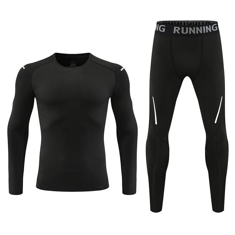 2024 Quick-Dry Tight-Fit Men's & Children's Long Sleeve Compression Sports Set