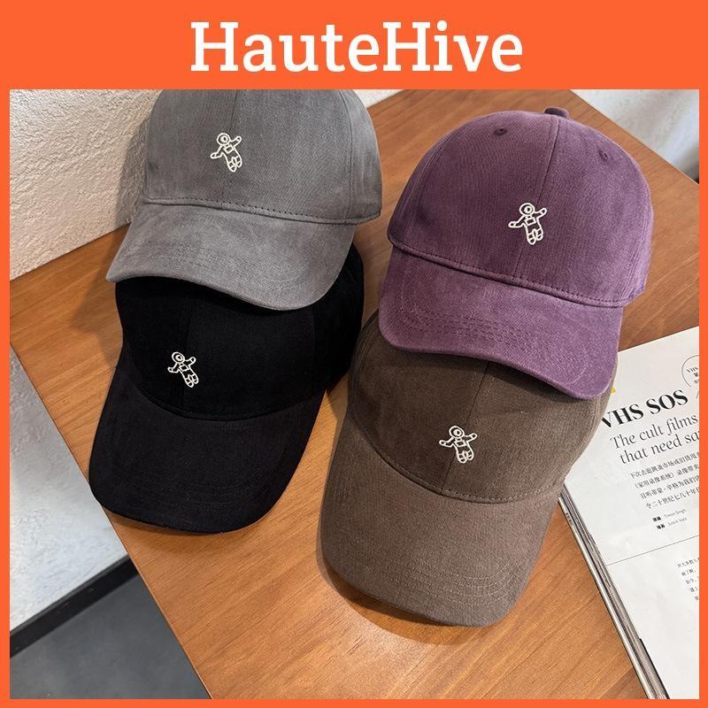 Twill Cotton Casual Embroidered Baseball Hat Sun Protection Cap With Curved Brim