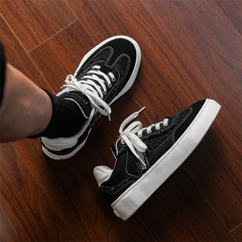 

X235 новые студенческие низкие парусиновые туфли спортивная и любительская обувь для скейтбординга нишевая обувь для скейтбординга немецкие тренировочные туфли модная мужская обувь 39 чёрный