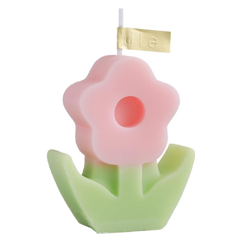 Handmade Floral Scented Candle Gift for Teacher's Day and Birthdays