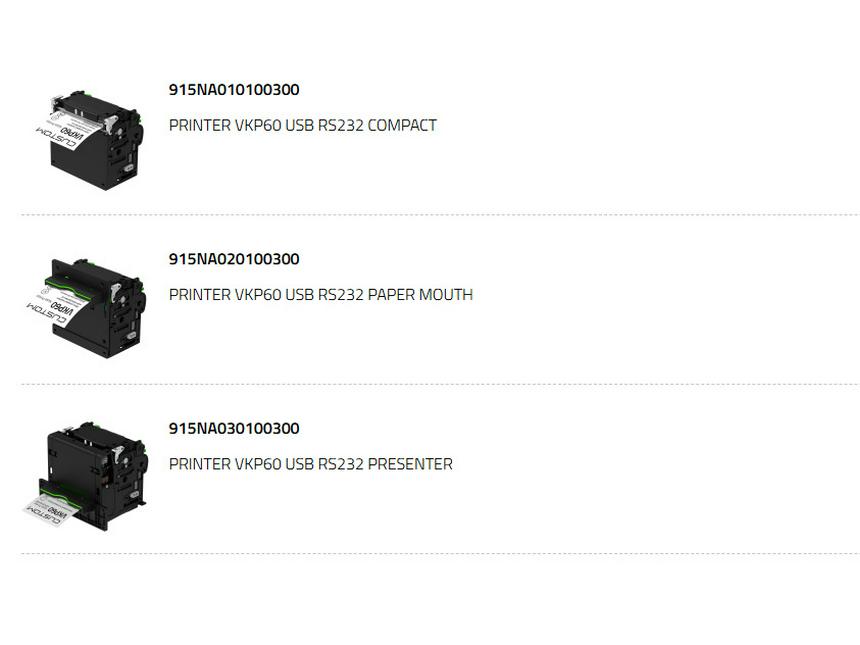VKP60 Custom Thermal Kiosk Printer
