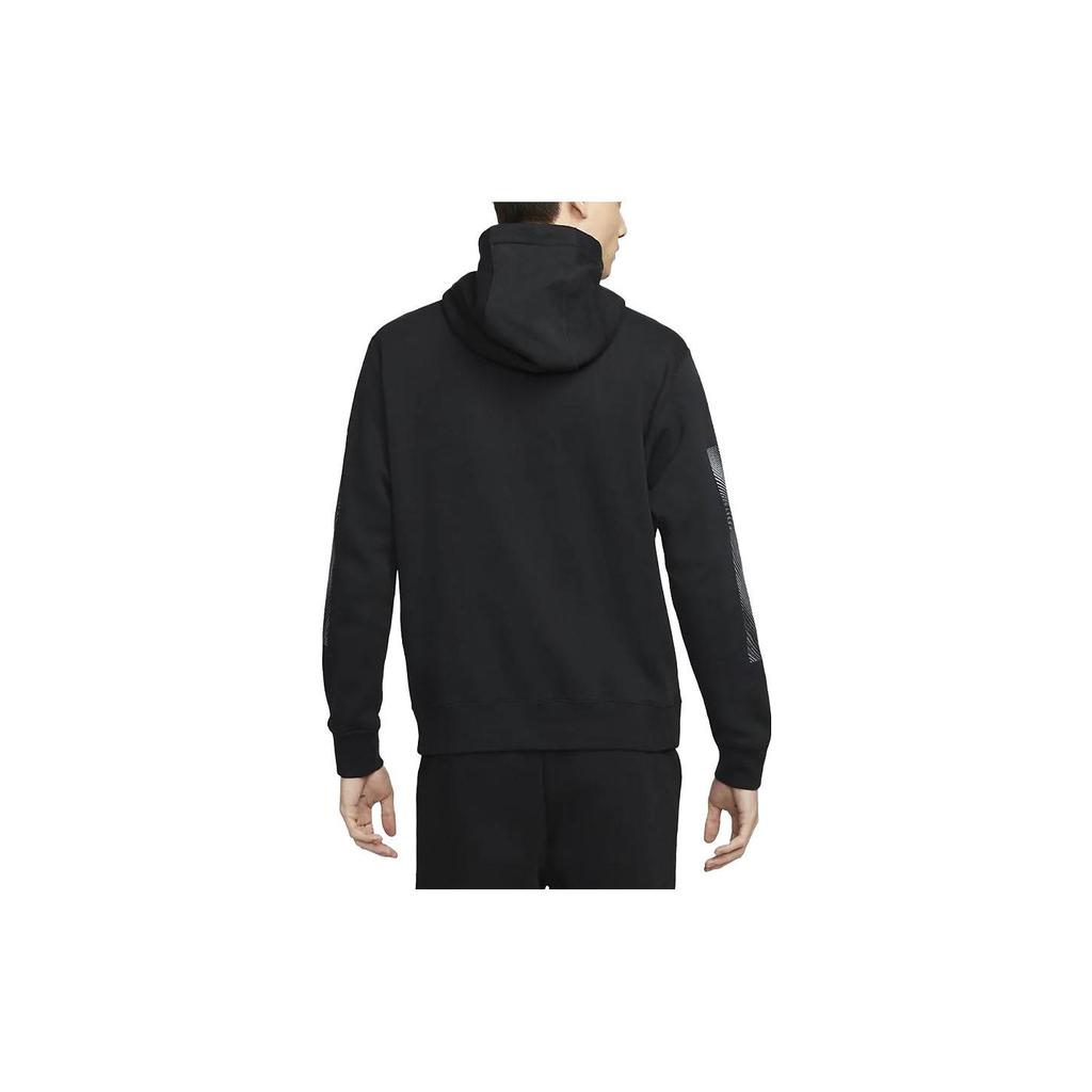 Nike Logo Hooded Drawstring Long Sleeve Sweatshirt Men sweatshirt Black DN3119-010