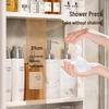 Punch-Free Wall-Mounted Bathroom Organizer Shelf