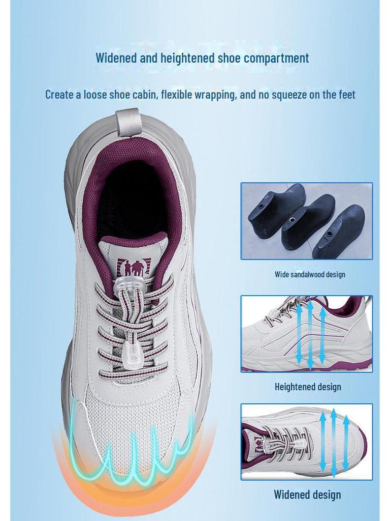 Autumn Walking Shoes: Lightweight, Comfortable Casual Shoes for Men & Women, Ideal for Middle-Aged & Elderly.