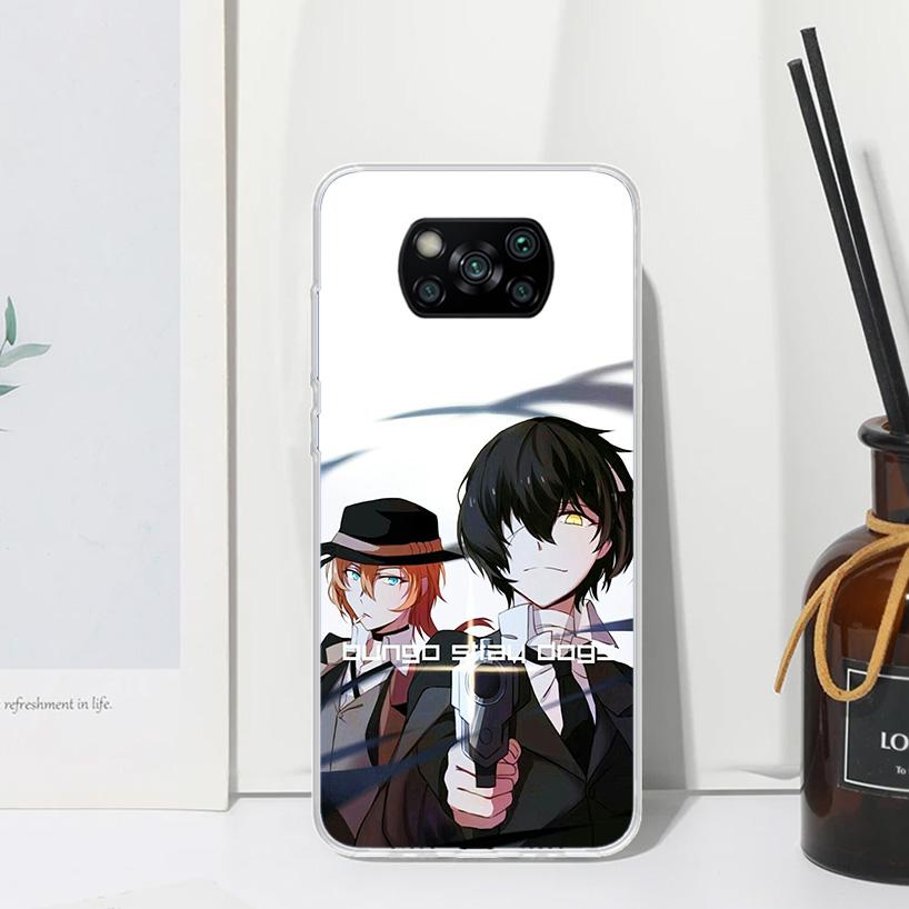 Bungo Stray Dogs Double Black Phone Case For Xiaomi Poco X7 X6 X5 M7 M8 Pro F7 Ultra Redmi 15C 15 13C 13 12C 12 10 10C 10A Art F