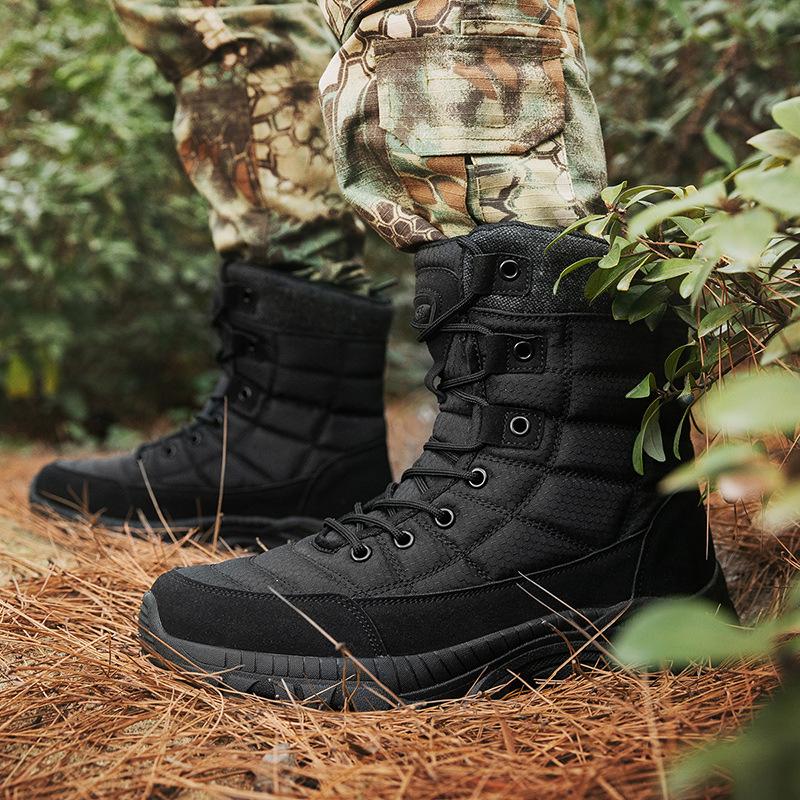 Outdoor hikers large size combat boots field training tactical boots high top new autumn and winter