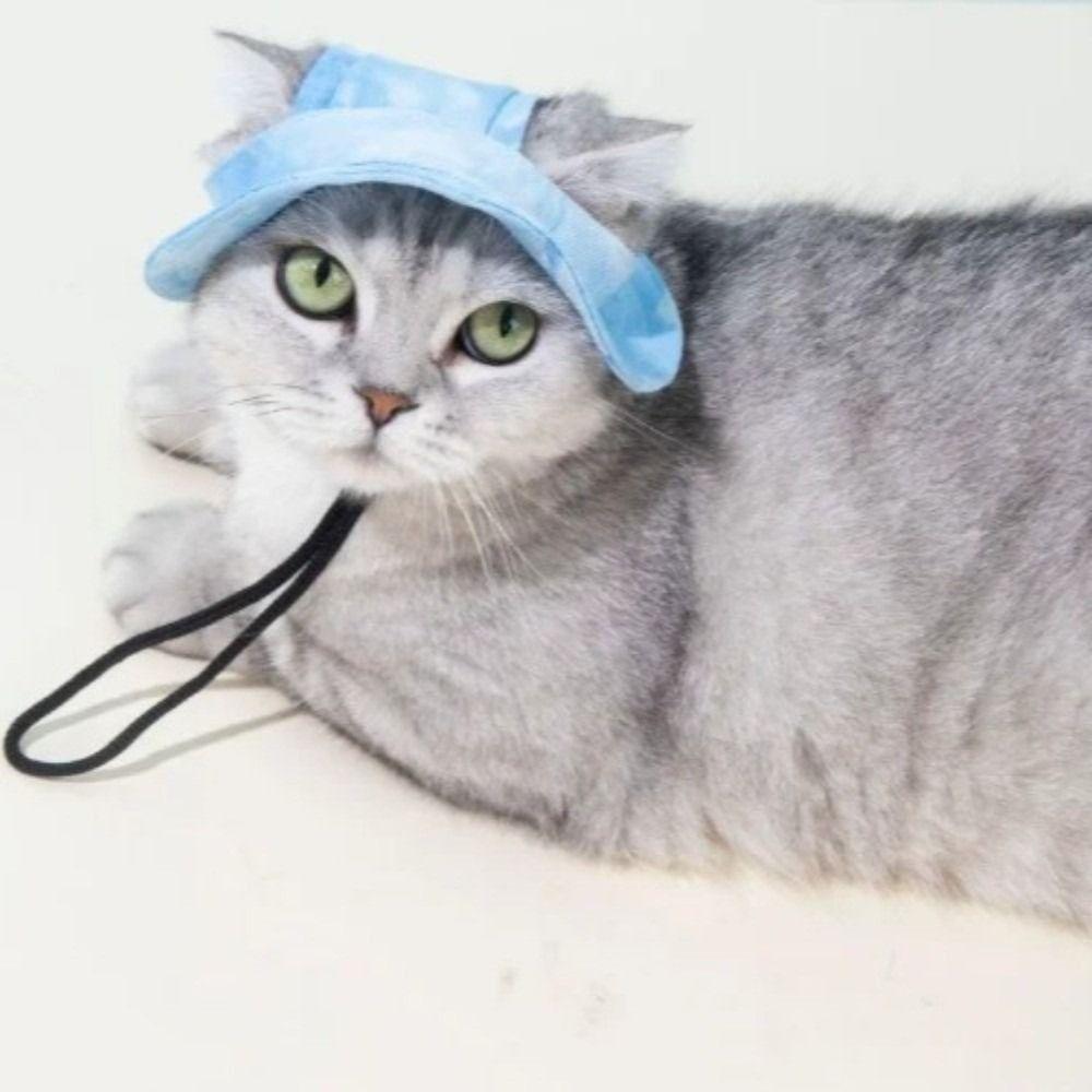 Cotton Cat Sun Hat S/M/L Dog Fisherman Hat Cute Cat Bucket Hat  for Small Medium Cat