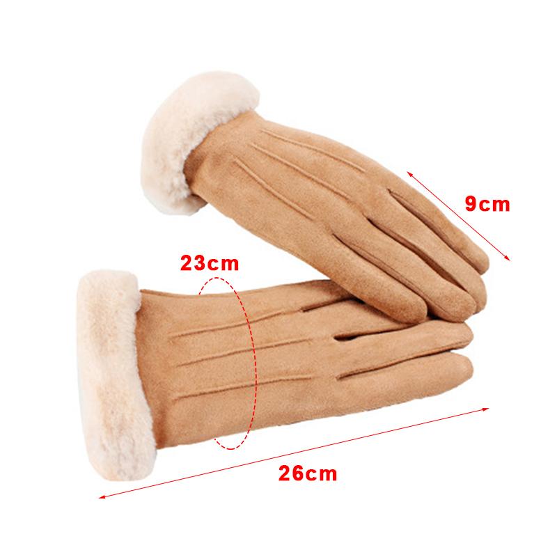 2022 New Fashion Women Gloves Autumn Winter Cute Furry Warm Mittens Full Finger Mittens Women Outdoor Sport Female Gloves