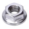 A84E-200 Pcs 304 Stainless Steel Serrated Flange Metric Hex Lock Nuts M6