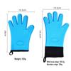 Heart-Shaped Silicone Insulated Oven Mitts: Cotton-Padded, Heat-Resistant, Five-Finger Design for Cooking and Baking.