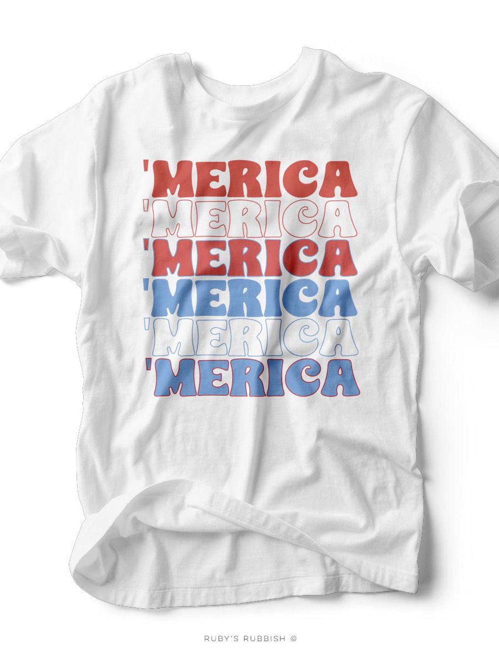 Merica | Americana T-Shirt | Ruby s Rubbish® S