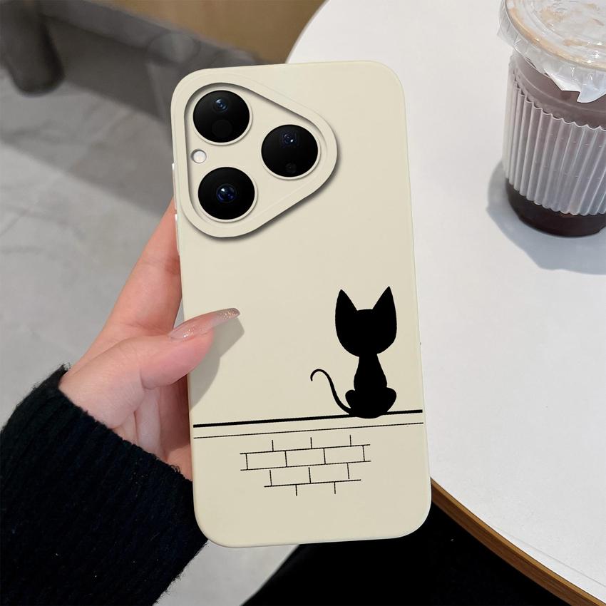 Phone Case For Huawei Pura 80 Pro Nova Y70 Y90 Y61 Y72 4E 5T 6 7 8 9 SE Cute Owl Pattern Soft Silicone Anti Drop Protective Back Cover For Huawei Capa