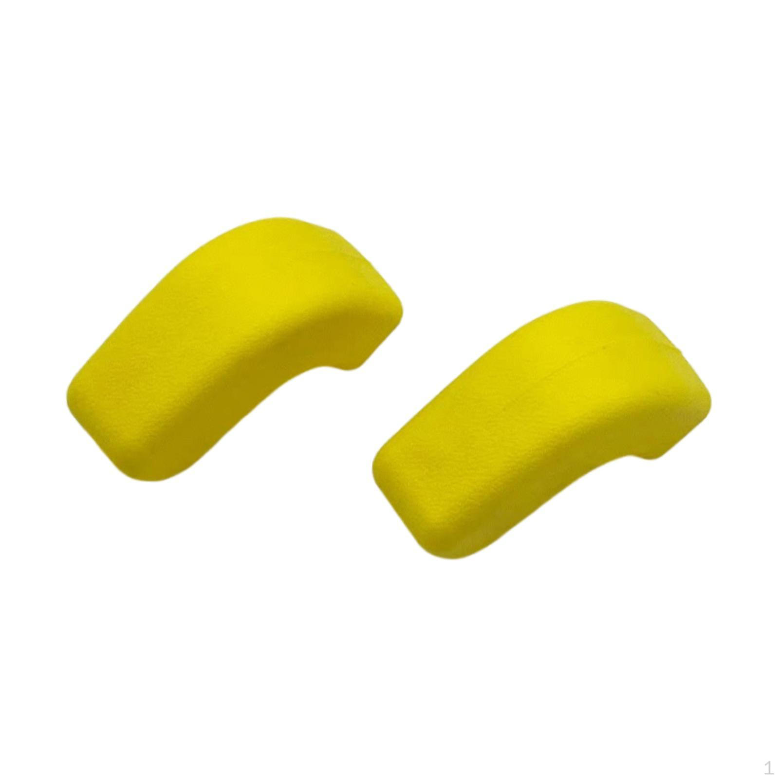 

2 Pieces Tow Hook Covers Replacement Accessory Car TPU Quick Assembly Protection Suitable for Travel жовтий