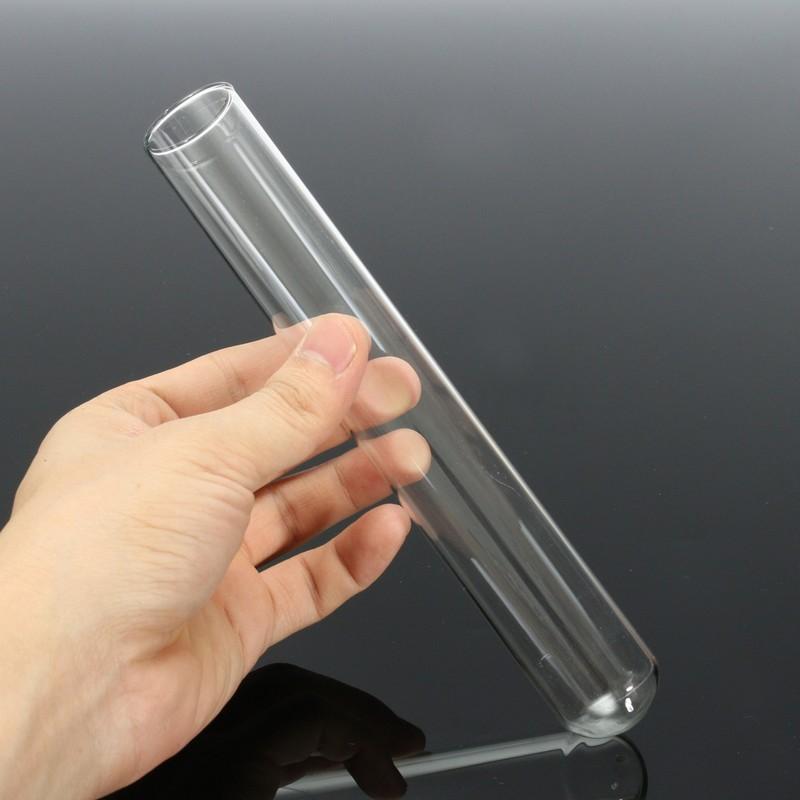 5Pcs 75/100/150/200mm Pyrex Glass Blowing Tubes 3/4 /6/8Inch Long Thick Wall Test Tube