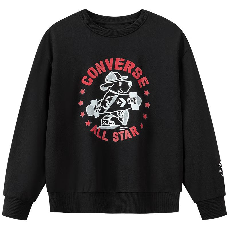 Converse Kids' Cartoon Print Cotton Sweatshirt