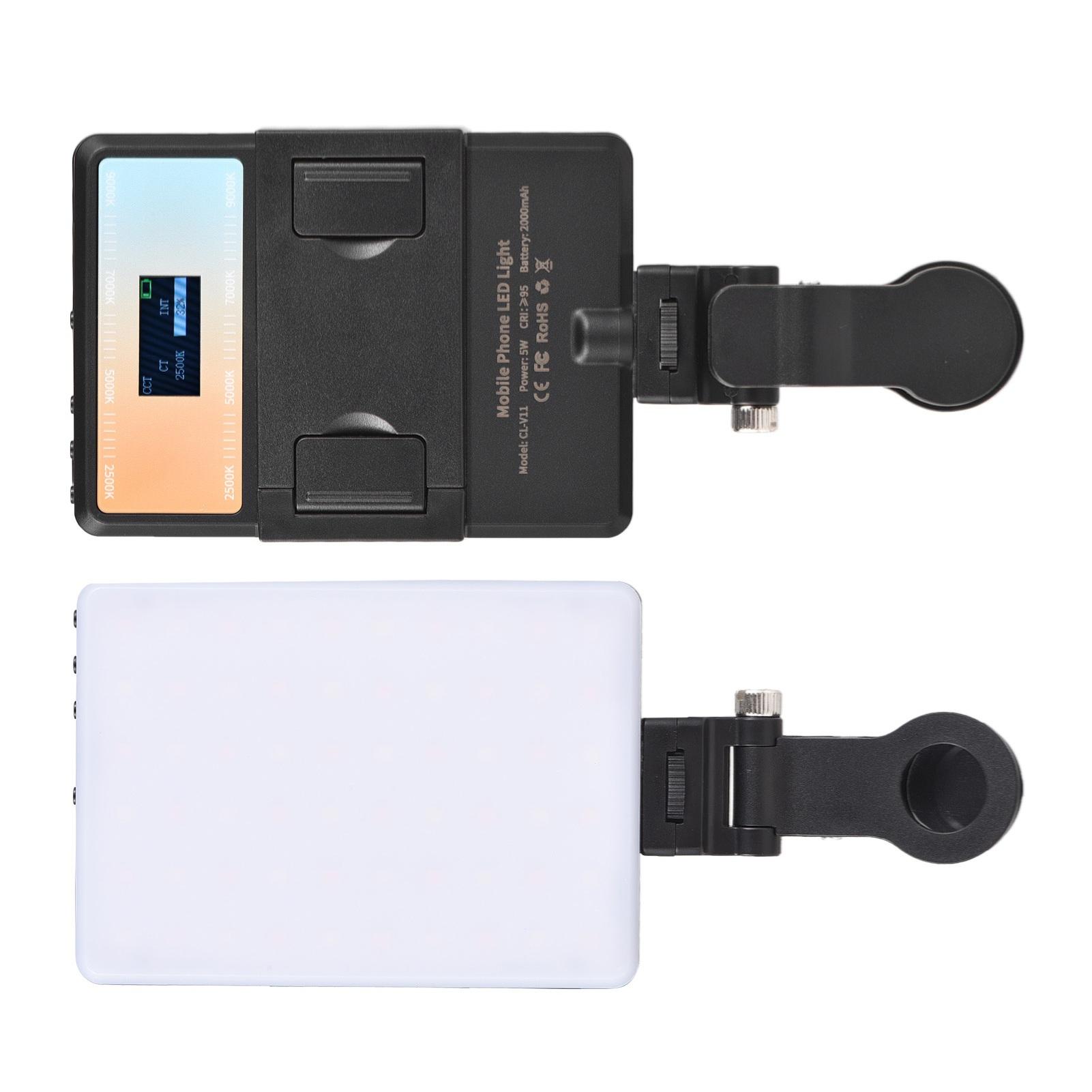 

5W RGB Photography Lamp Bi color LED Light Pocket Vlog Light 2500K 9000K Color Temperature Dimmable with LCD Screen 78 чёрный