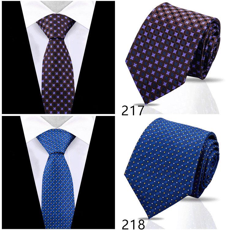 Men's High-Grade Black and Red Striped Silk Tie for Formal and Wedding Wear - 8CM