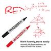 4PCS Round Tip Dry Erase Markers - Erasable Whiteboard Pens for Home/Office/Classroom, Smooth Writing