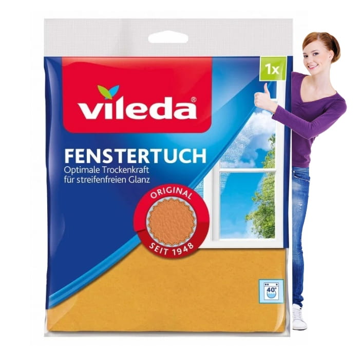 Vileda Window Cleaner Cloth for Cleaning Windows