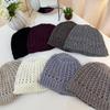 Retro Hollow Knitted Baotou Hat Women's Summer Breathable Turban Hat Korean Style Japanese Style Face Revealing Small Knitted Hat