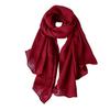Women's Lightweight Soft Large Scarf: All-Season Classic Breathable Shawl, Long Headscarf, Silk Hijab