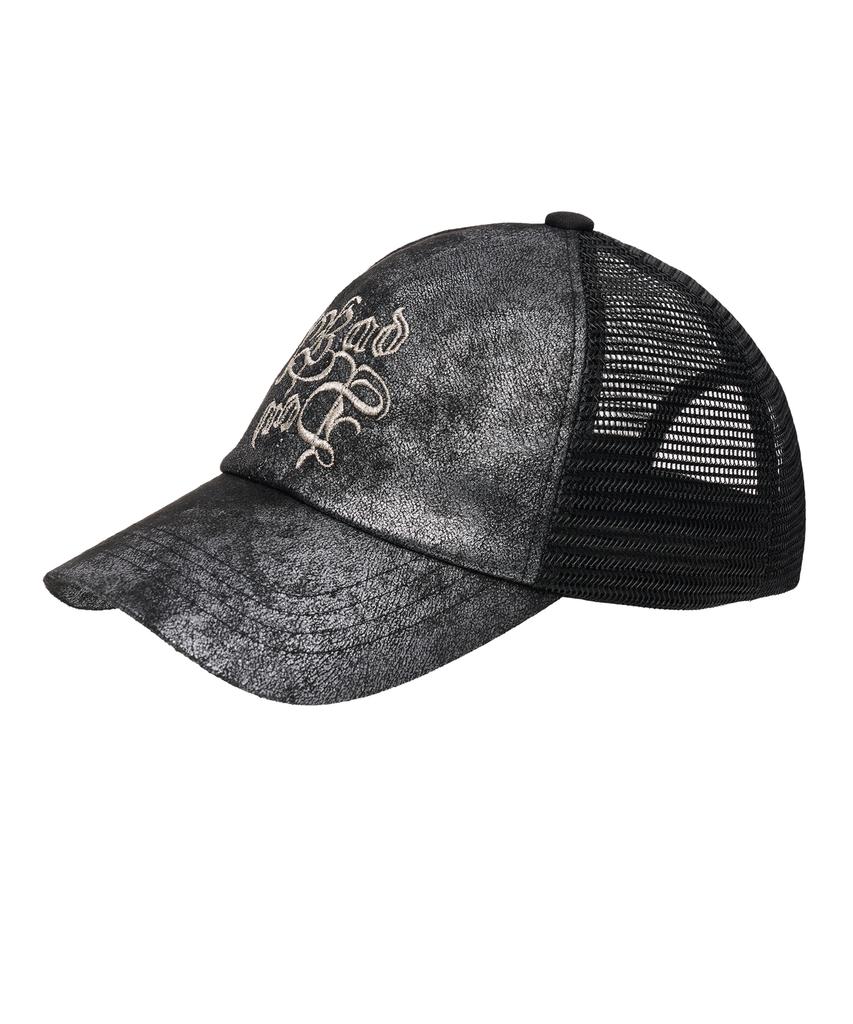 BADEE Stone Trucker Mesh Ball Cap Stone Black