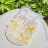 Pet Sleeveless Shirt Ruffle Collar Lace Bowknot Decor Breathable Spring Summer Small Medium Dog Cat Vest Clothes Outfit Apparel Pet Supplies