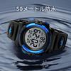 IN Shop Kids' Digital Sports Watch for Boys, Multi-Function Outdoor Watch with 50m Water Resistance, Alerts, Date/Day Display, Dual Time, LED Display,