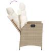 Vidaxl 9-Cz. Garden Furniture Set With Cushions, Beige, Poly Rattan