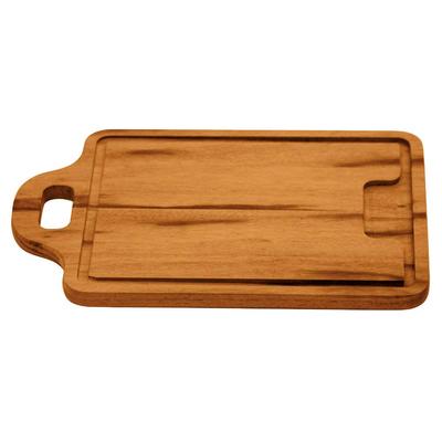 Tramontina Tigerwood Cutting Board, 34cm X 23cm, with Meat Tray and Handle, Antibacterial Treatment, Made In Brazil, Product Number 13051/100