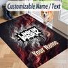 Custom Text Printed Rug Linkin Park Non Slip Floor Carpet For Home Room Decor