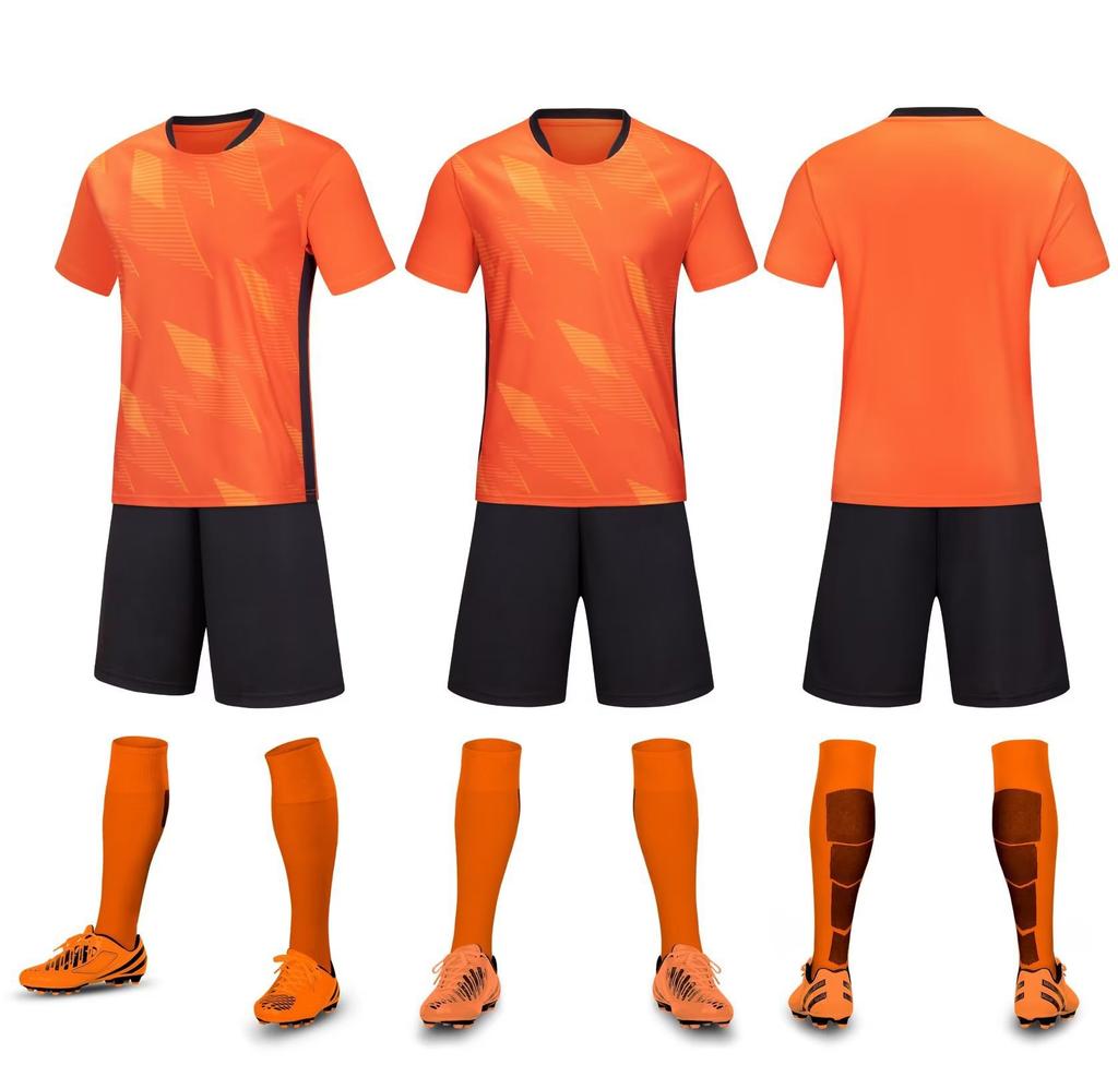 Clear Board Football Uniform Set, Men'S Adult Children'S Football Training Uniform, Light Plate Printing Number, Campus Football Uniform, Team Uniform