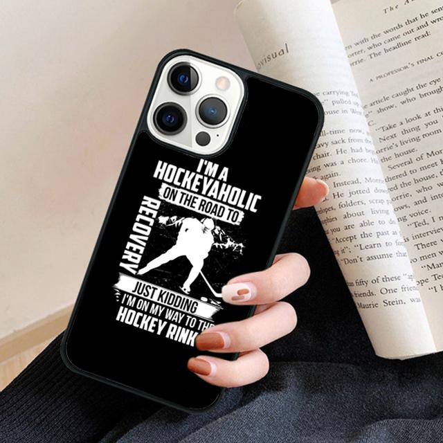 Hockey Canvas Style Phone Case Back Cover for iPhone 17 Air 16 15 14 13 11 12 Pro Max Plus Fundas Coque