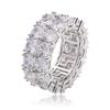 Hip Hop Ring Men'S Gold Ring Micro-Set Zircon Ring Hip Hop Jewelry Generation