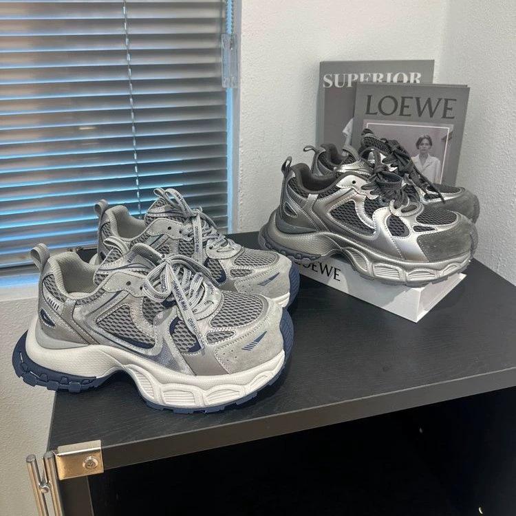 Ruth little monster new dad shoes autumn leather new muffin sole fashion lace-up break