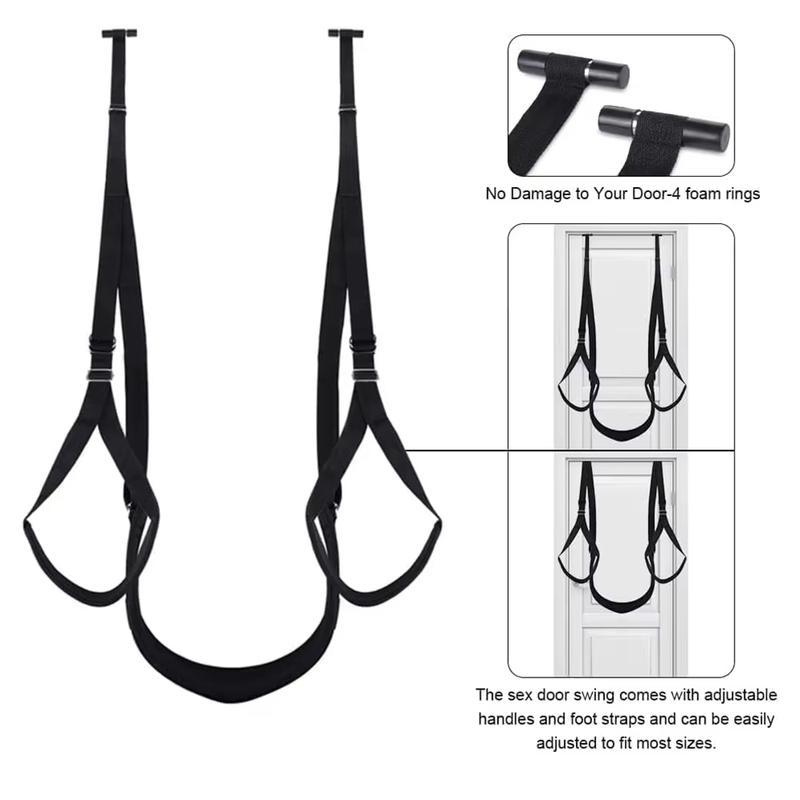 Couple Sex Sling BDSM Door Sex Swing Chair Seat Bondage Restraints Adjustable Detachable Seat Sexual Stimulation Adult Sex toys