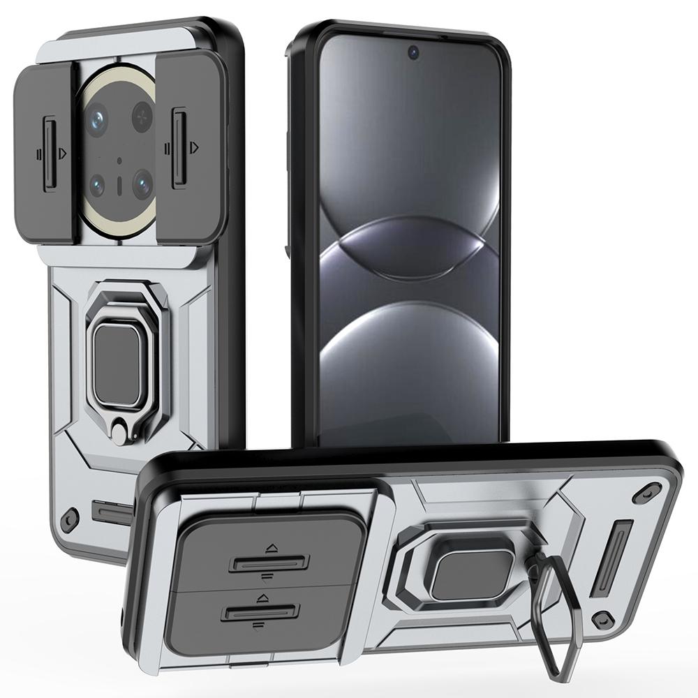 For Huawei Mate 70 Pro+/70 Pro Case PC+TPU Kickstand Phone Protector with Lens Cover