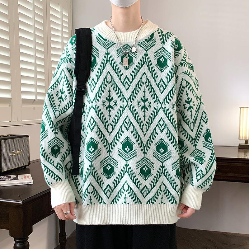 

Hot Sale, Autumn and Winter New Casual Crew Neck Sweater Bottom Knitted Sweater Large Size Loose Sweater M