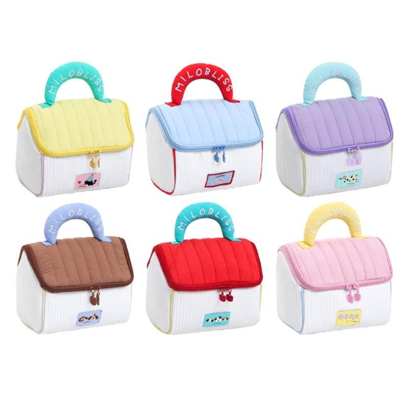 Cosmetic Bag Large Capacity Toiletry Bag Makeup Bag Skincare Storage Bag Lovely House Wash Bag for Women and Girls