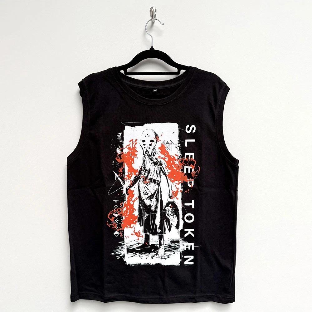 Sleep Token Unisex Tank T-Shirt: Euclid (Black) (Large) 2XL