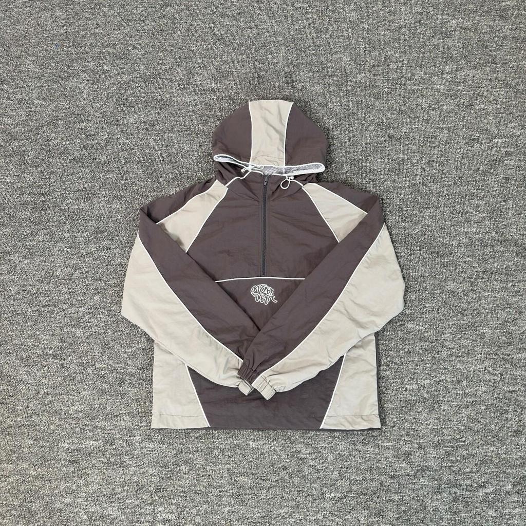 Mertra Retro Colorblock Windjacke & Lässige Sporthosen Set