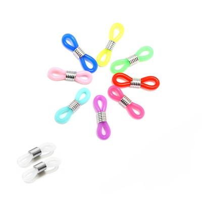 50 peças de ganchos de orelha para óculos, correntes de óculos, pontas de retenção, corda para óculos de sol, suporte de cordão, alça de retenção, conector de laço