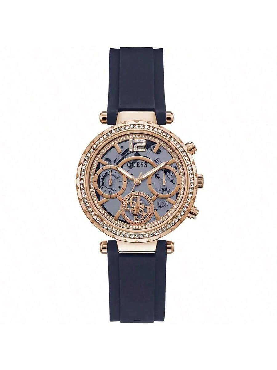 

Guess Ladies Silver Tone Multi-function Watch GW0484L2 чорний